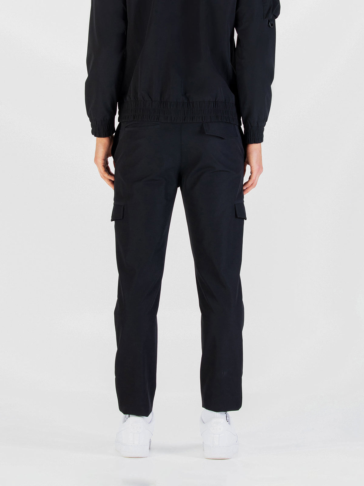 Semantic Pocket Detail Cargo Trousers - Black