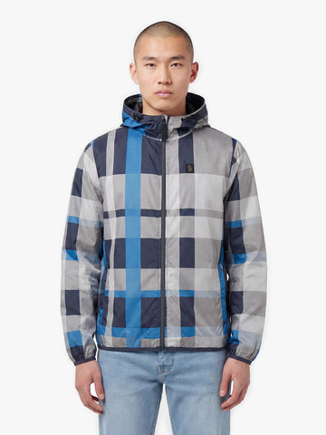 Garnedd 2500 Lightweight Nylon Jacket - Navy Check
