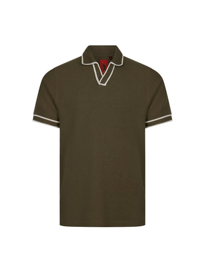 KRAKATOA OPEN NECK POLO