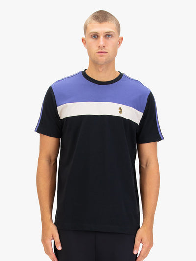 MILKO PECKER CONTRAST PANEL T-SHIRT