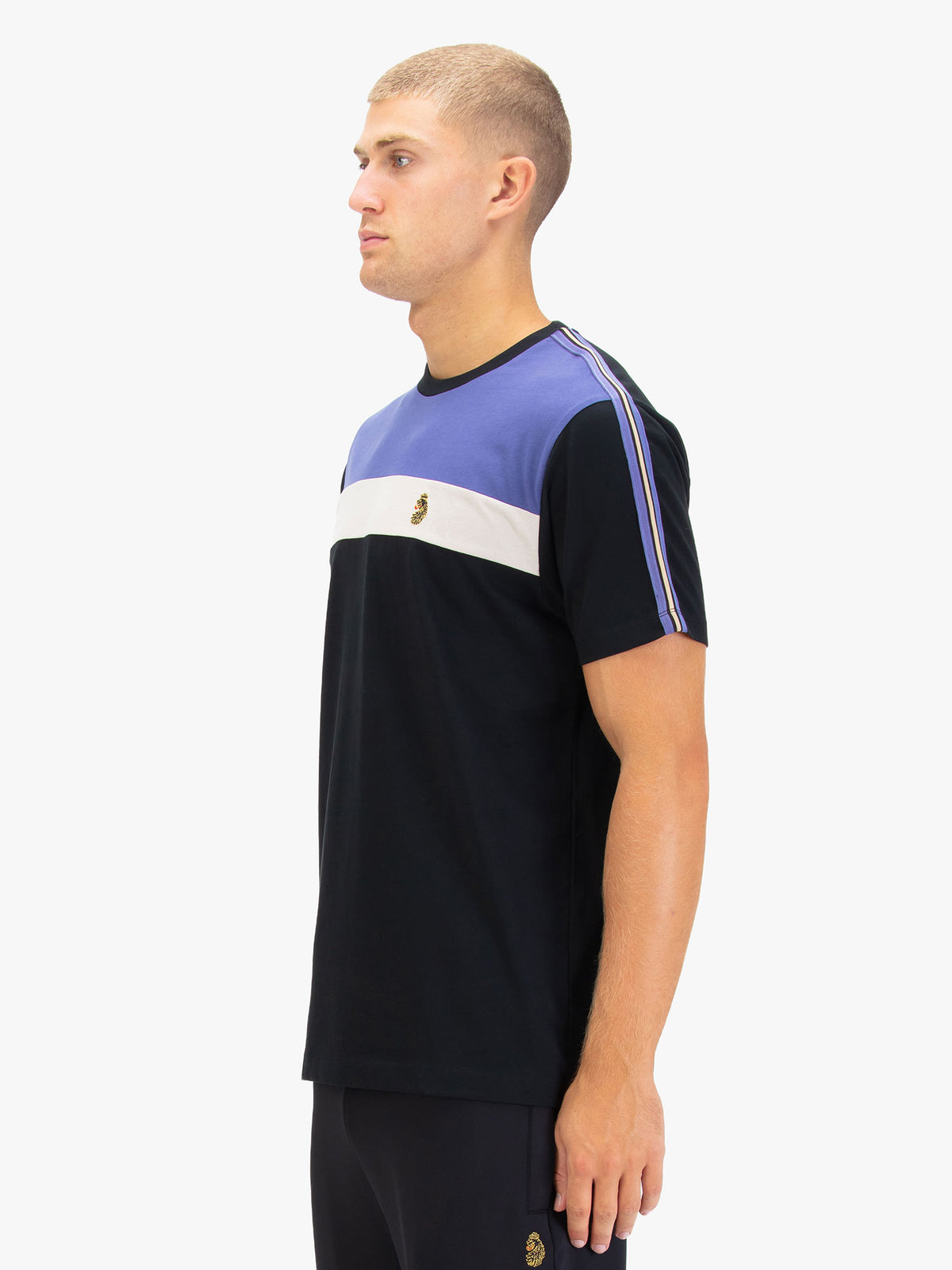 MILKO PECKER CONTRAST PANEL T-SHIRT
