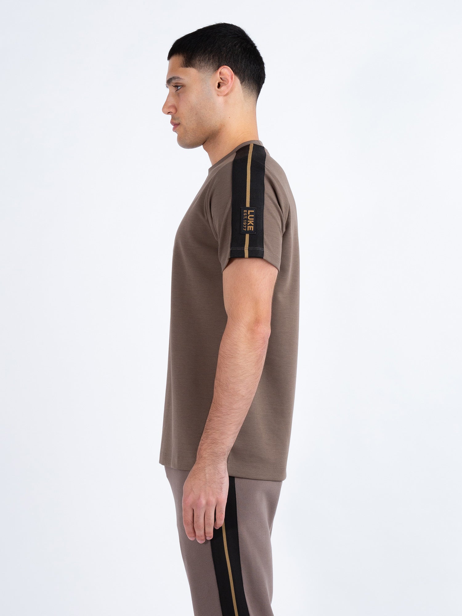 IMPERIAL TAPE DETAIL PIQUE T-SHIRT