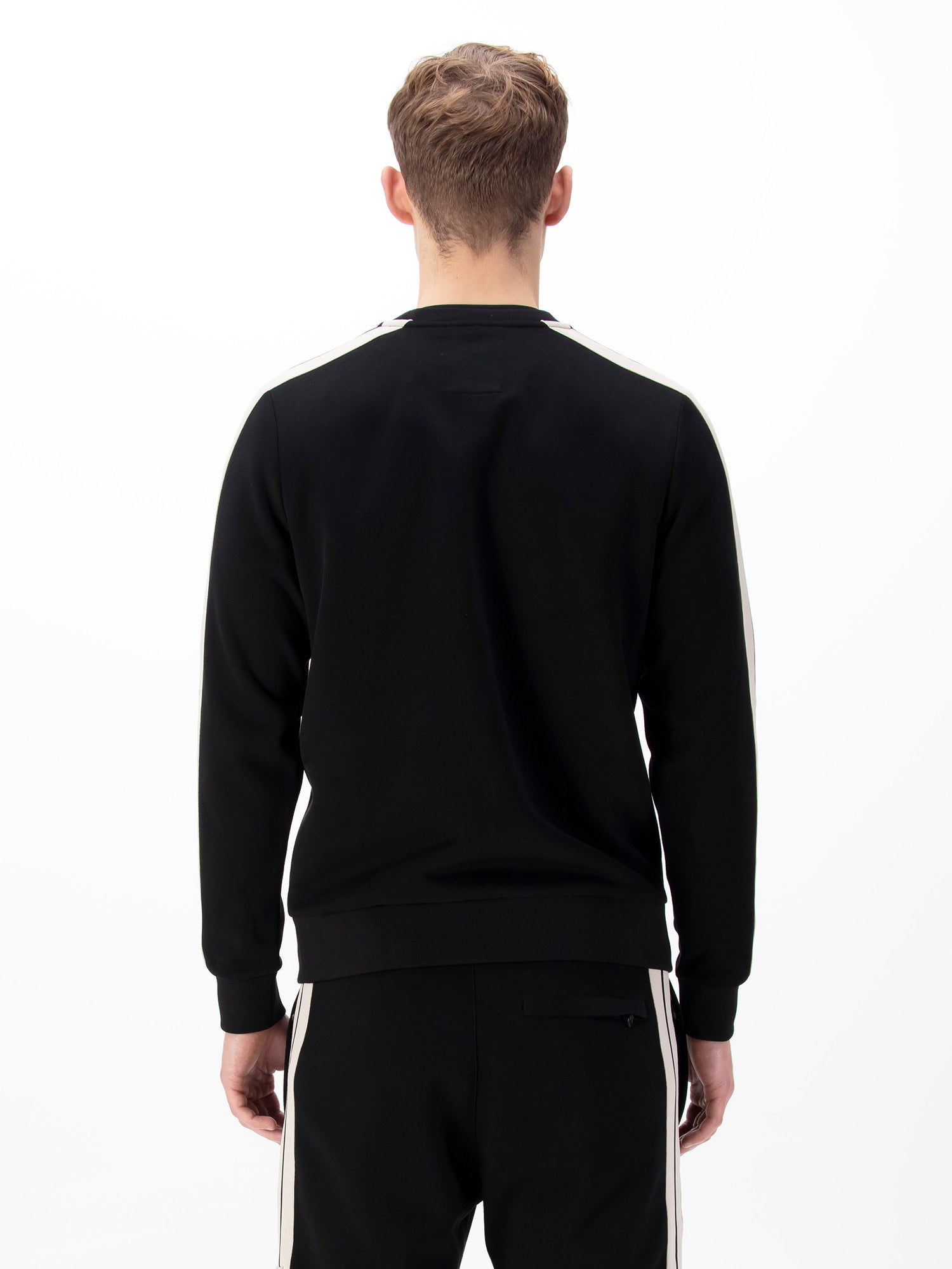 MASSACHUSETTS TAPE DETAIL SWEATSHIRT