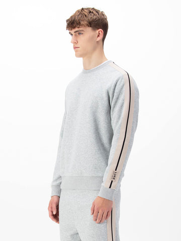 Massachusetts Tape Detail Sweatshirt - Marle Grey