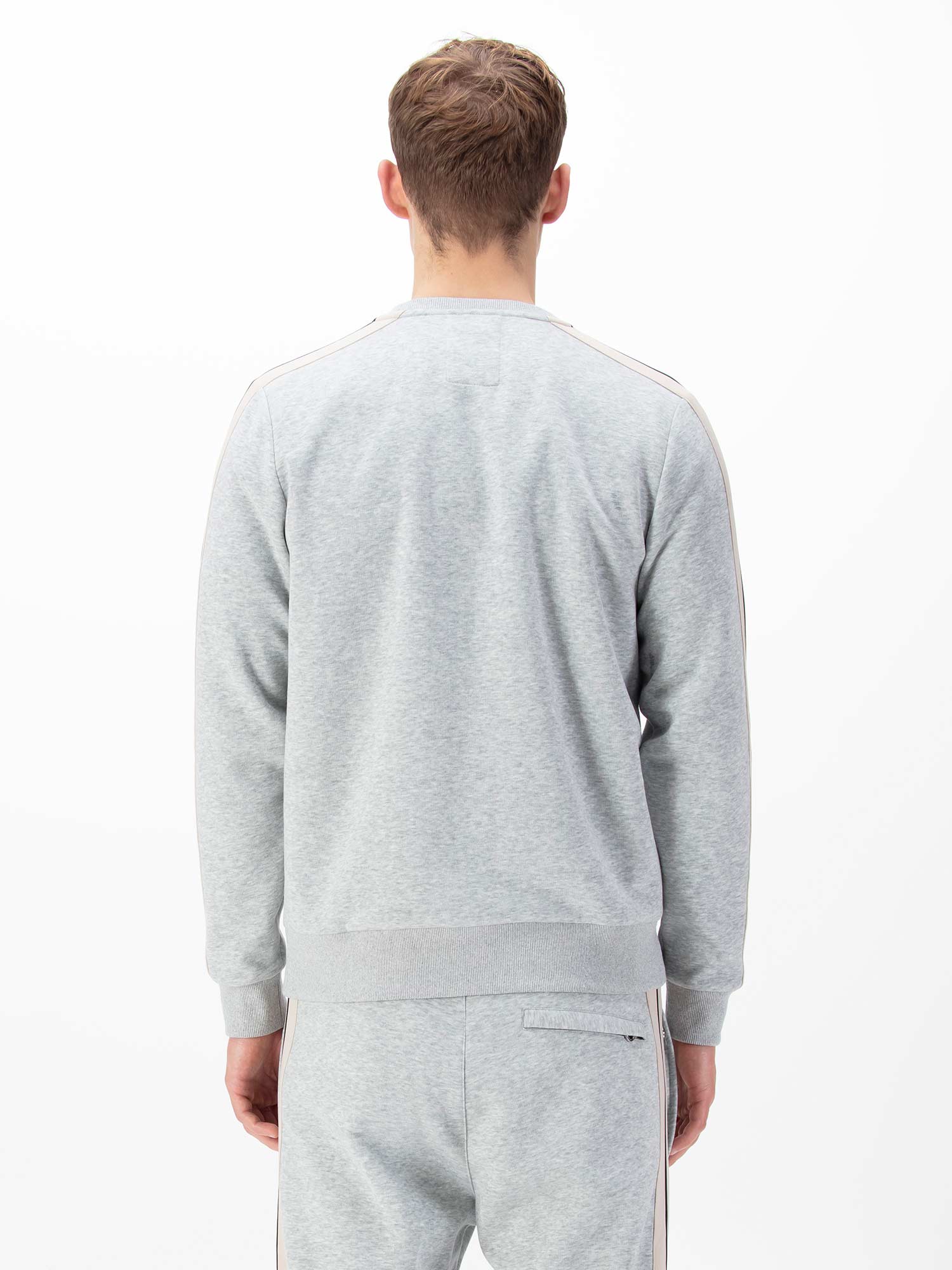 MASSACHUSETTS TAPE DETAIL SWEATSHIRT