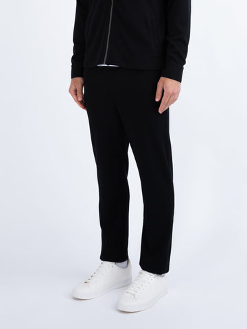 Cordon Stretch Cord Textured Trousers - Black