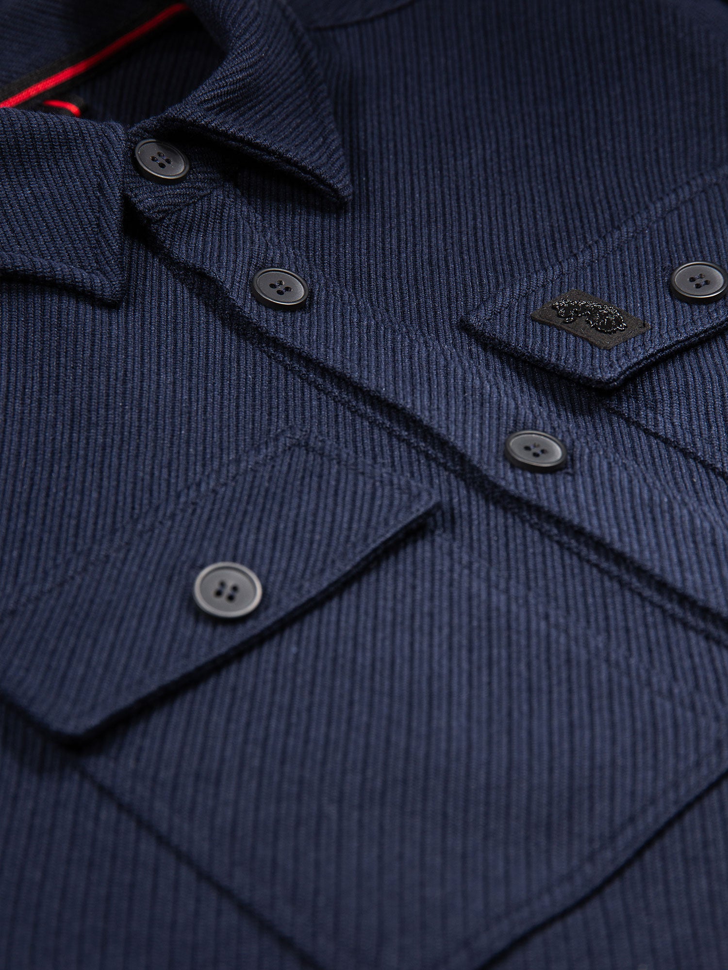 HAINES LONG SLEEVE BUTTON THROUGH SHIRT