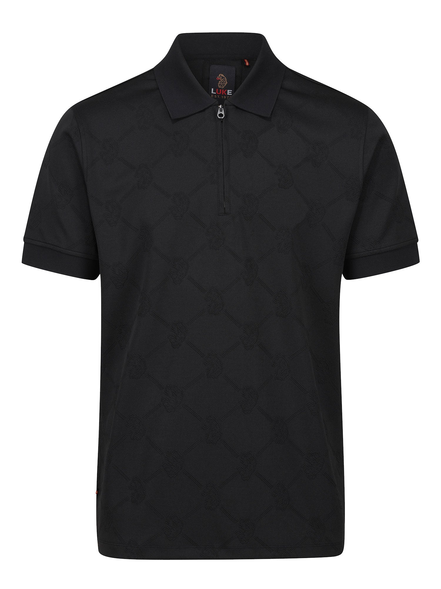 BAUER 2 JACQUARD ZIP POLO