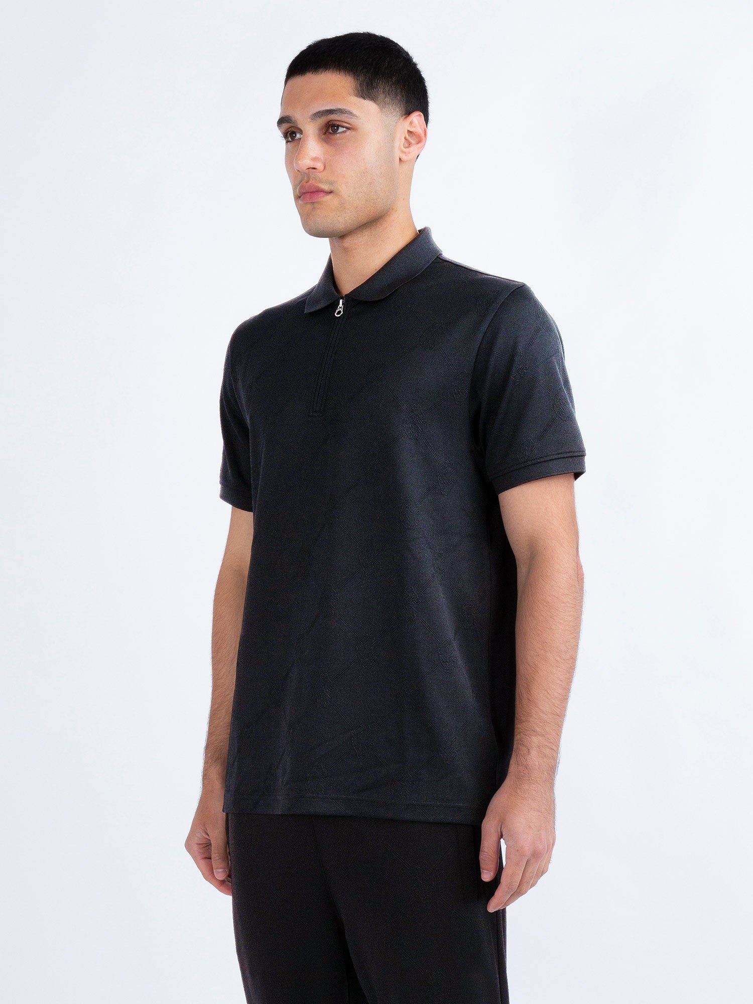 BAUER 2 JACQUARD ZIP POLO