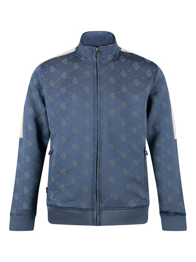 RONALDO OVERPRINT ZIP THROUGH SWEAT