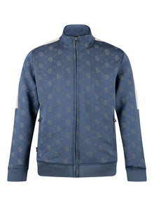  RONALDO OVERPRINT ZIP FUNNEL NECK SWEAT