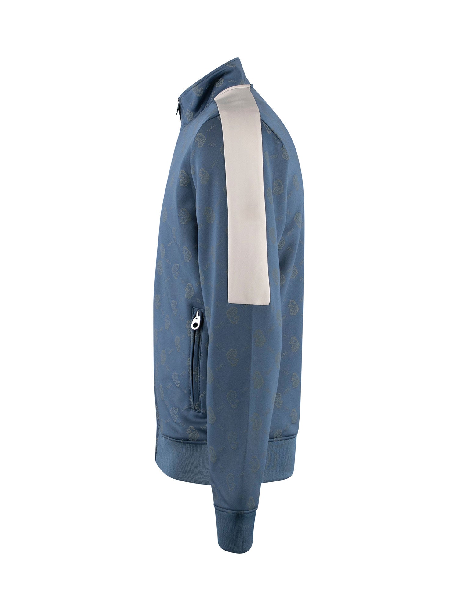 RONALDO OVERPRINT ZIP FUNNEL NECK SWEAT