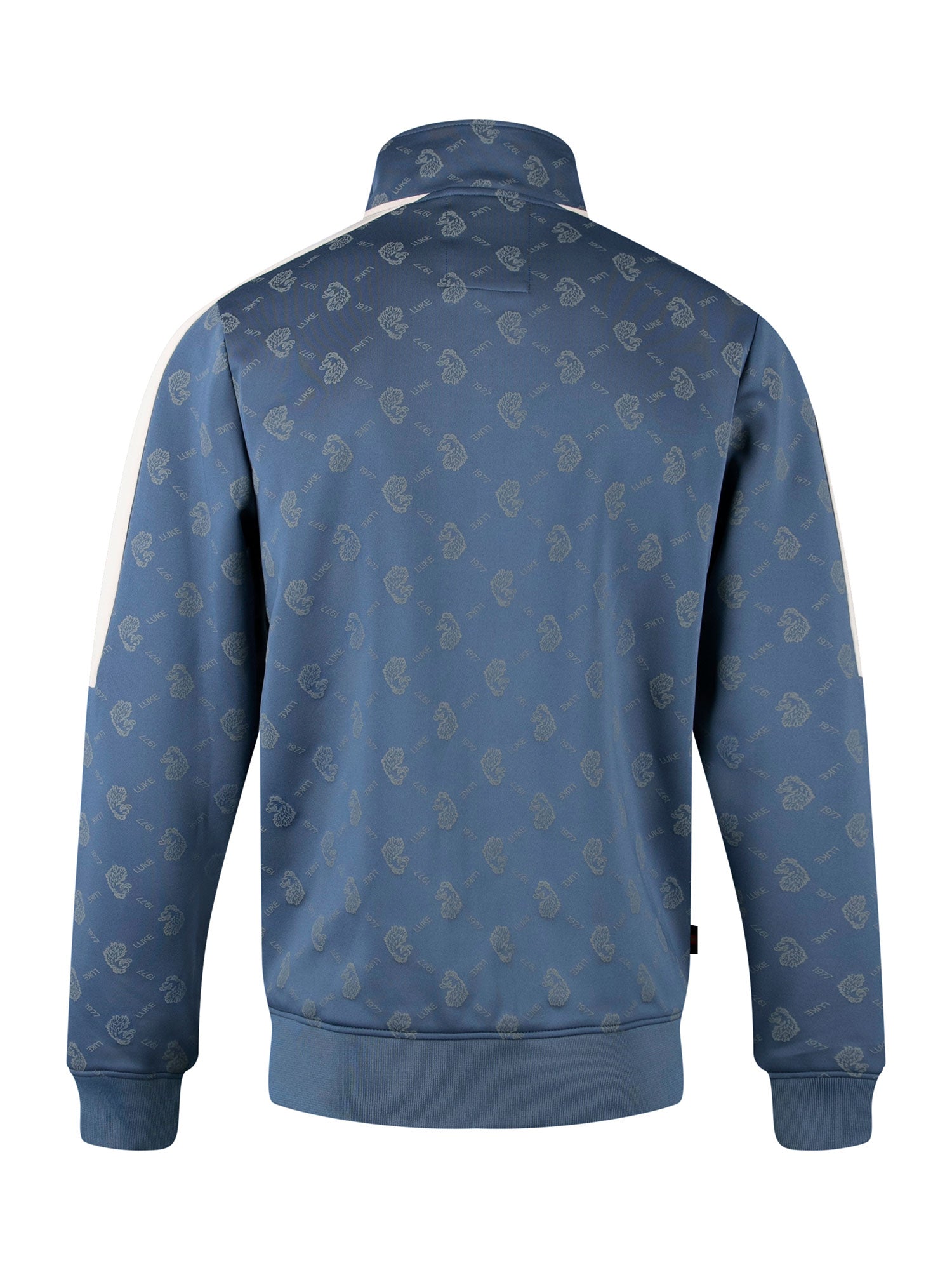 RONALDO OVERPRINT ZIP FUNNEL NECK SWEAT