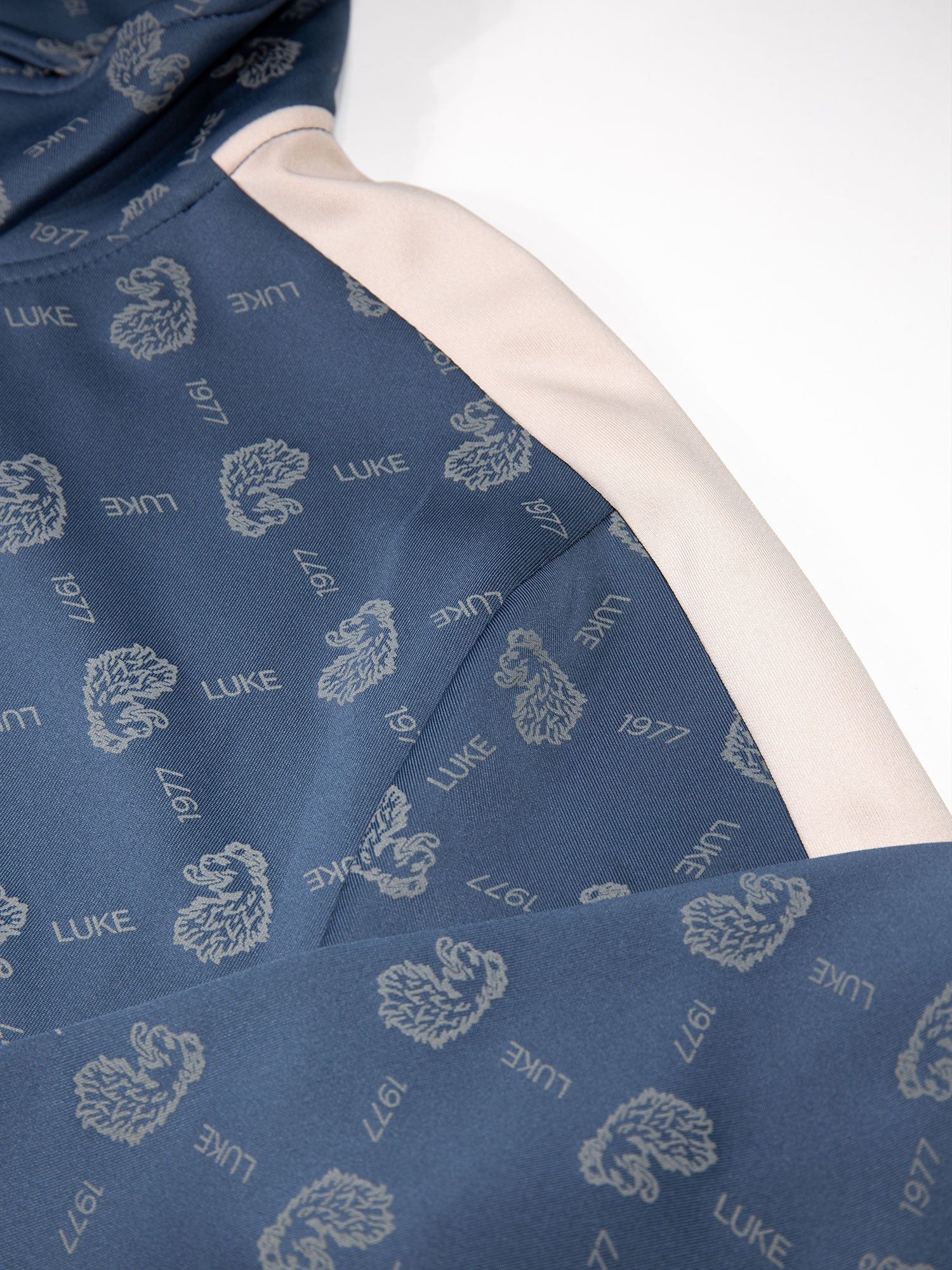 RONALDO OVERPRINT ZIP FUNNEL NECK SWEAT