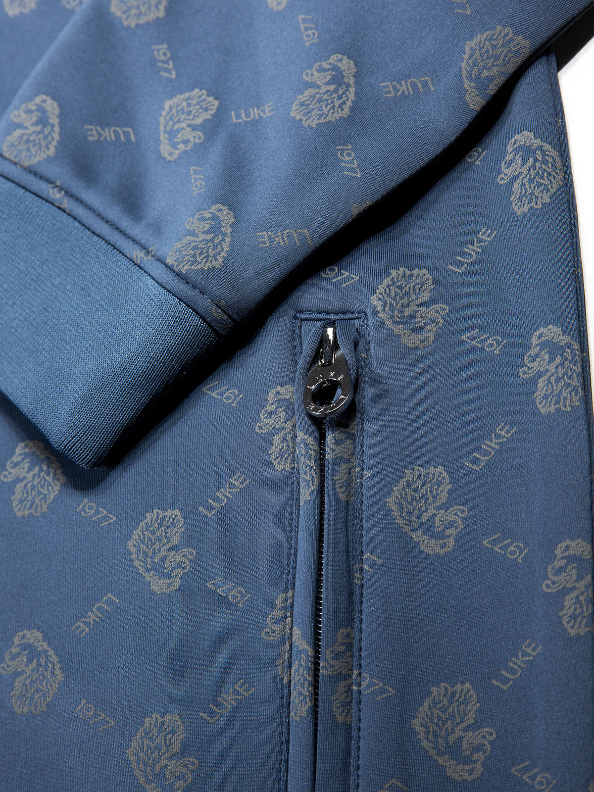 RONALDO OVERPRINT ZIP THROUGH SWEAT
