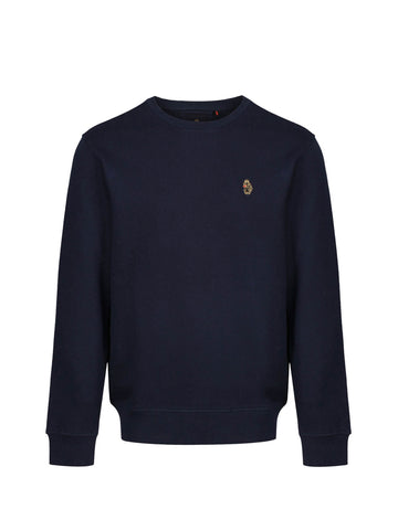 Men's navy sweatshirt.