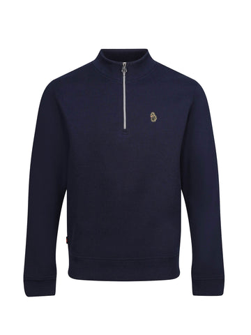 Men's navy sweatshirt.