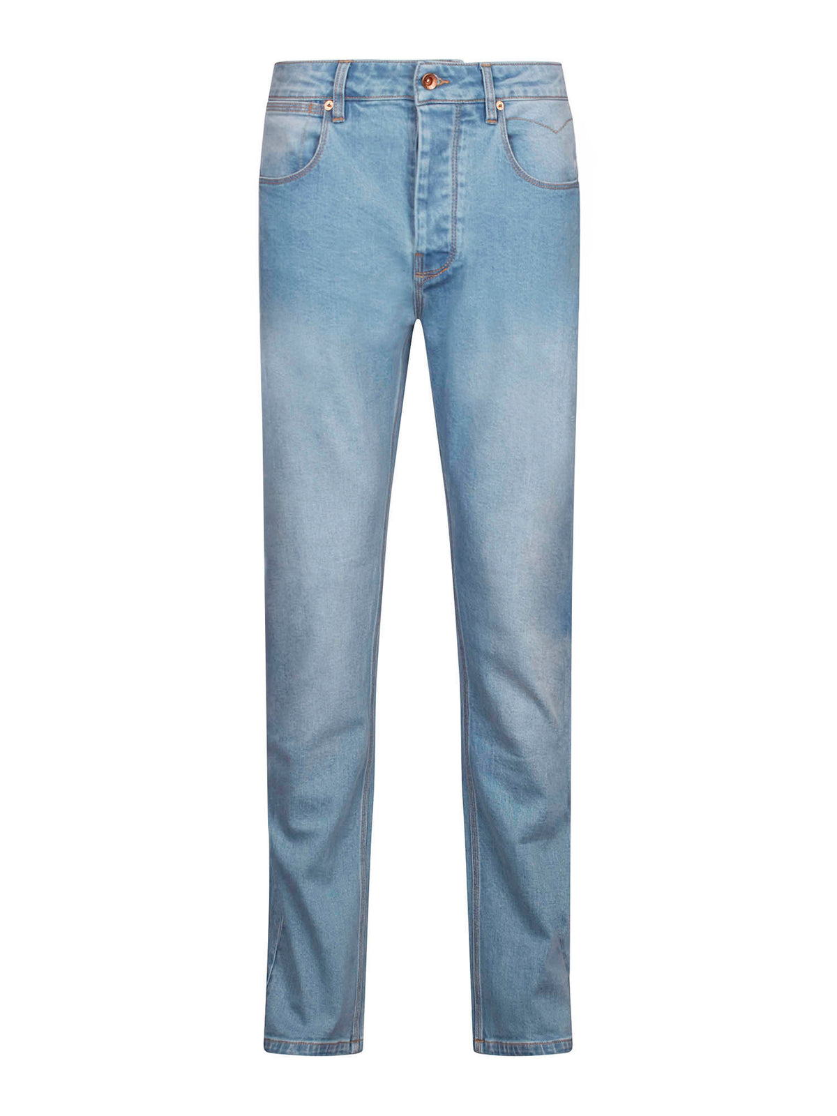 Men's blue jeans.