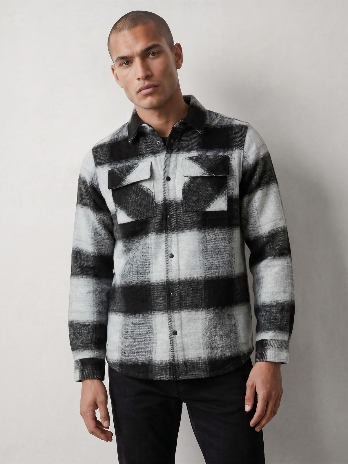 Ettrick Overshirt - Charcoal Check