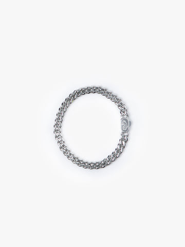 LUKE 1977 men's Cuban link bracelet in stainless steel with 8mm links