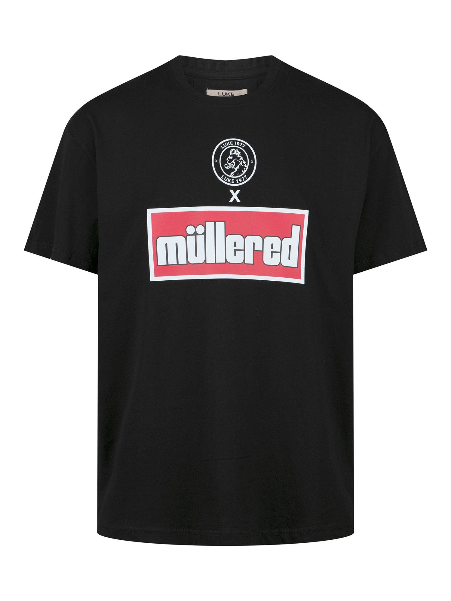 MULLERED DUAL PRINTED T-SHIRT