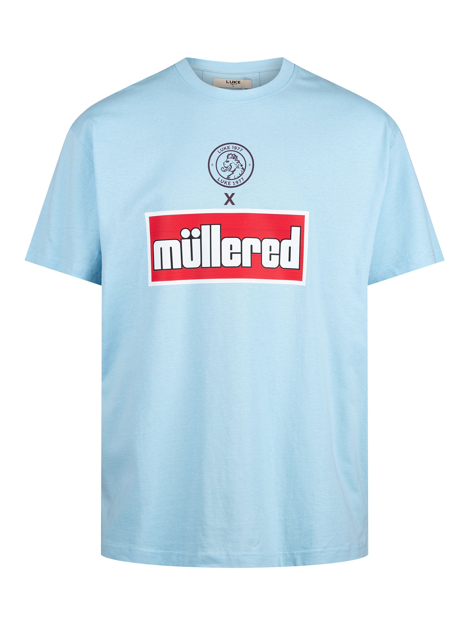 MULLERED DUAL PRINTED T-SHIRT