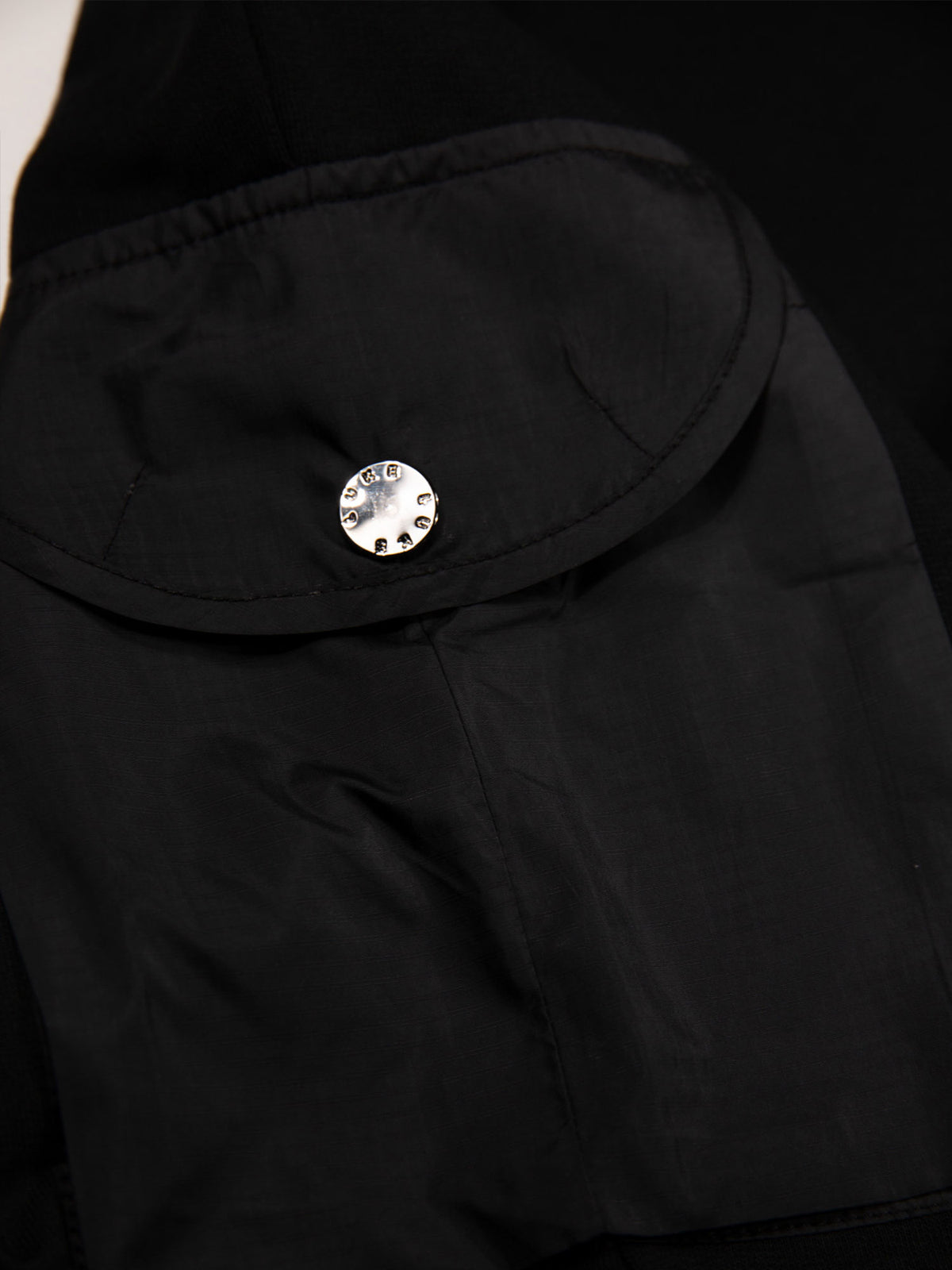 Men's black shorts with drawstring waistband.