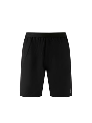 Men's black shorts with drawstring waistband.
