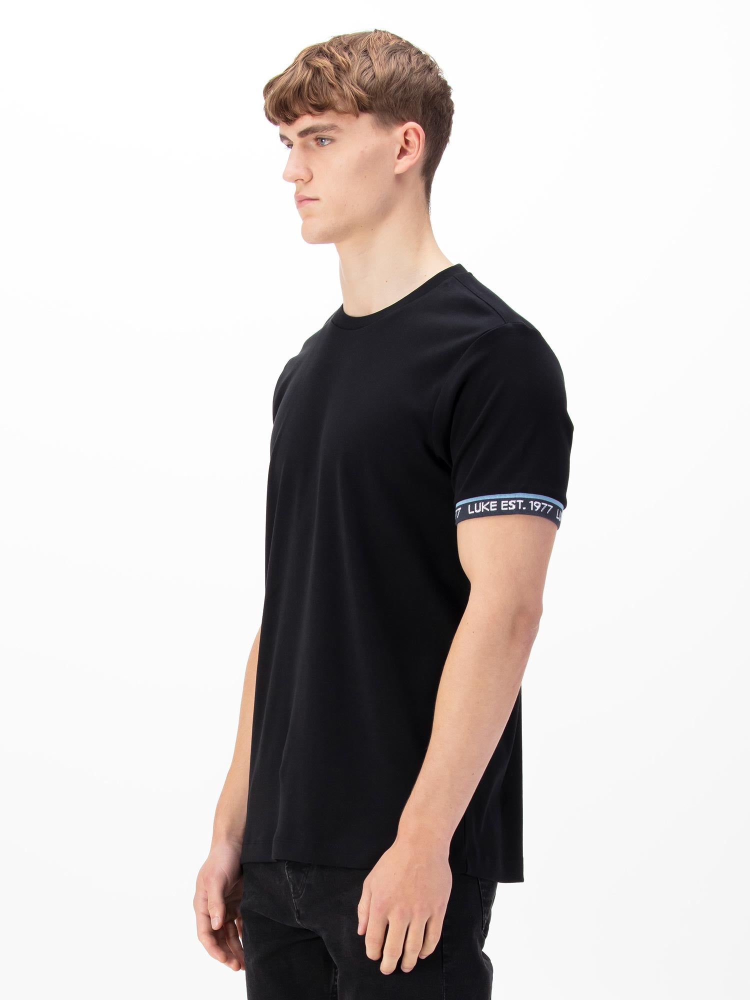 NELSON CONTRAST CUFF T-SHIRT