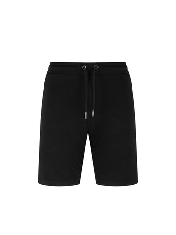 Men's black shorts with drawstring waistband.