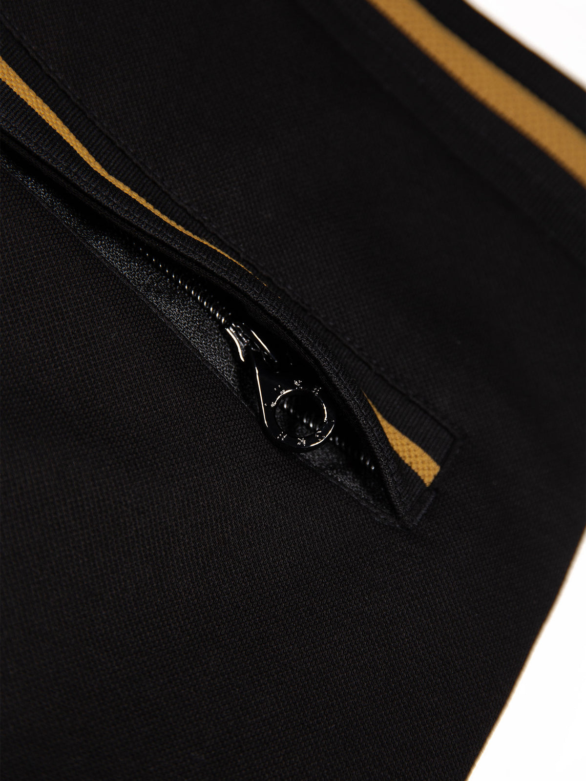 Men's black shorts with drawstring waistband.