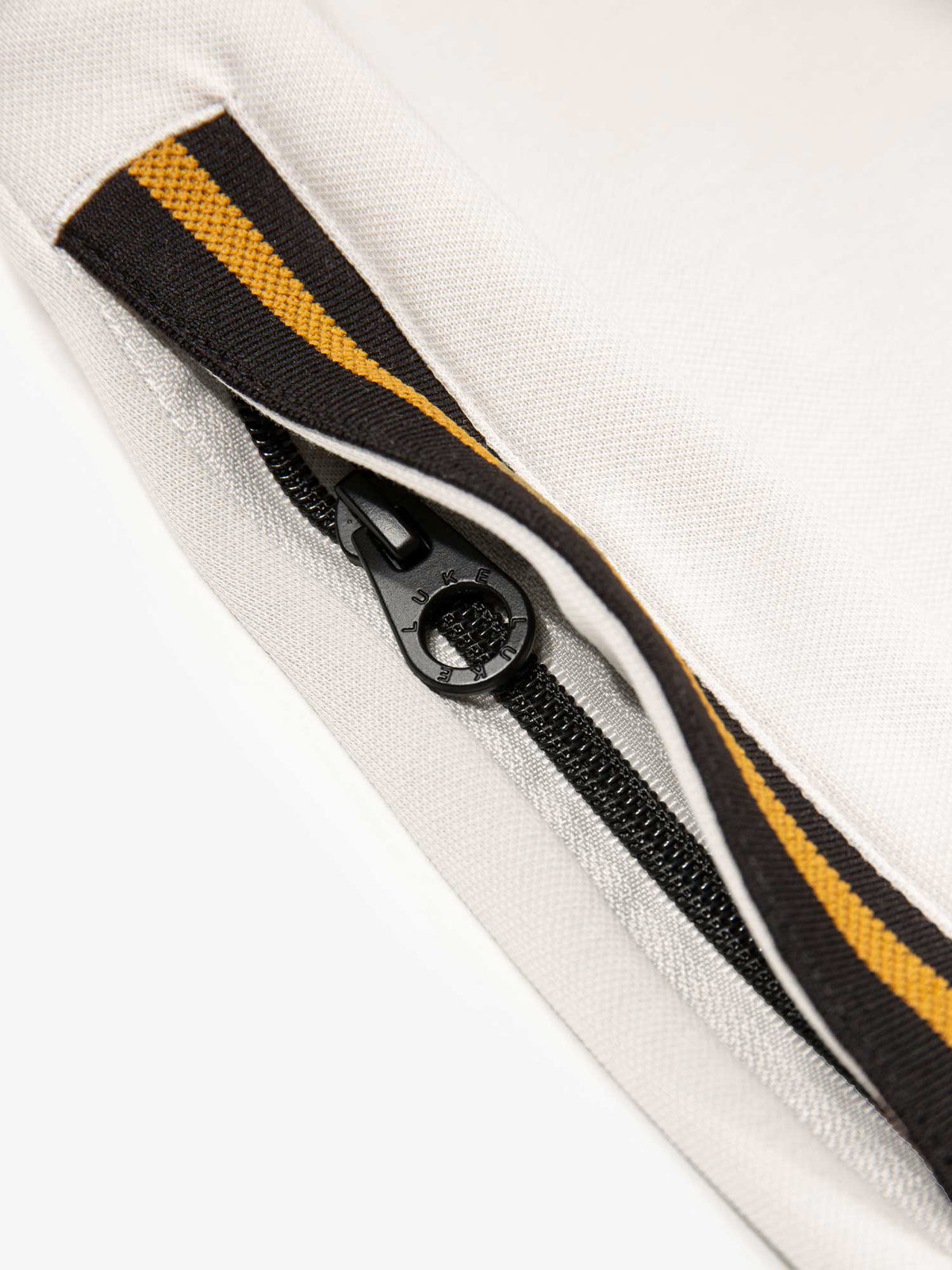 Men's grey shorts with drawstring waistband, detail view 2