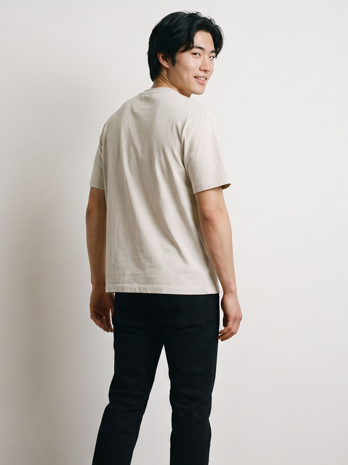 Clarke Relaxed Fit Cotton T-Shirt - Stone