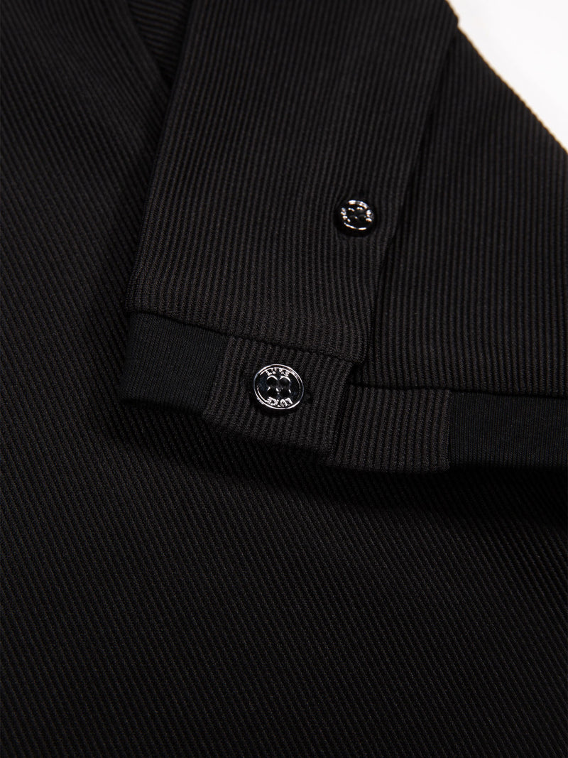 Keswick Ribbed Modal T-shirt - Black