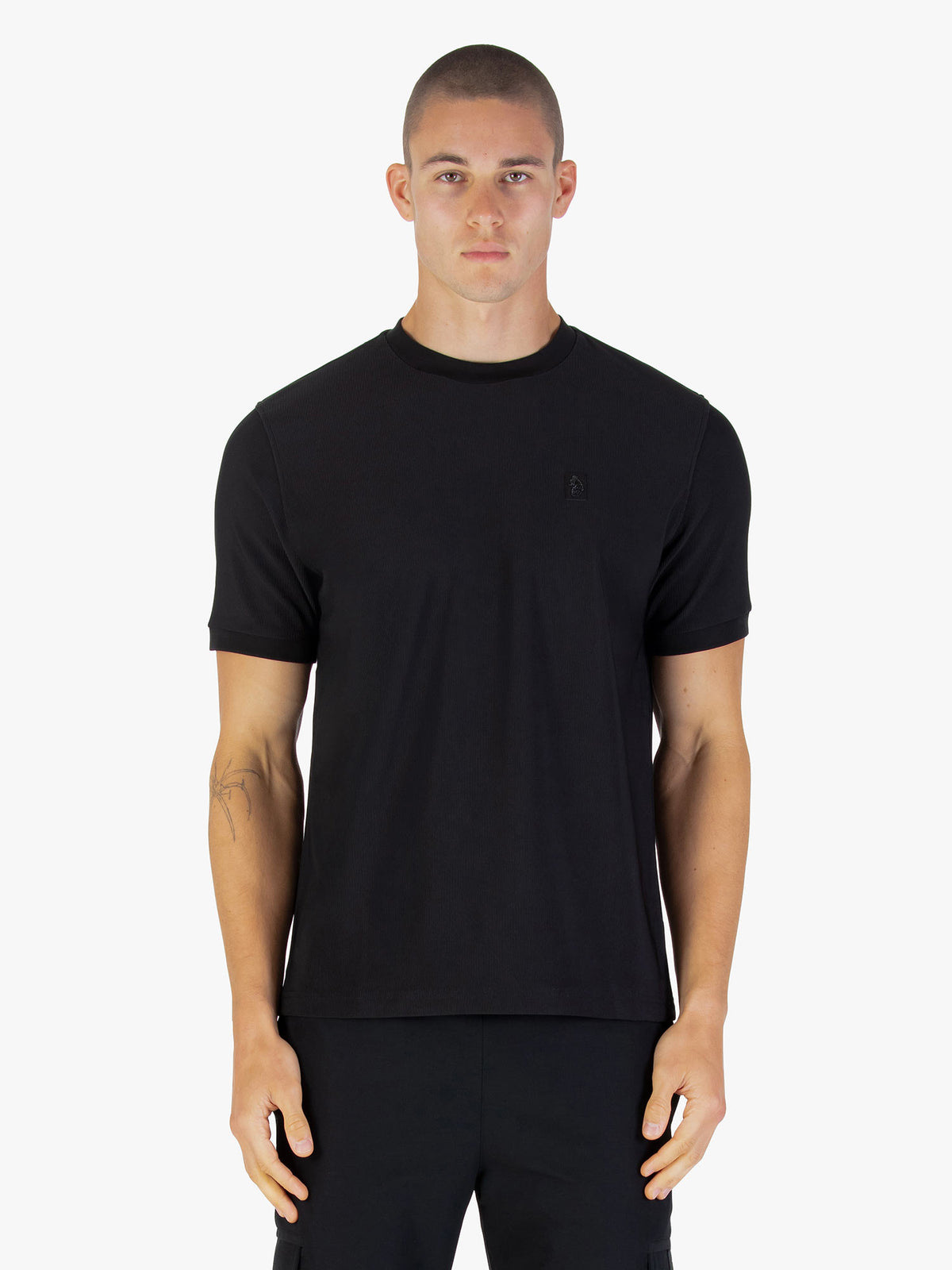 Keswick Ribbed Modal T-shirt - Black