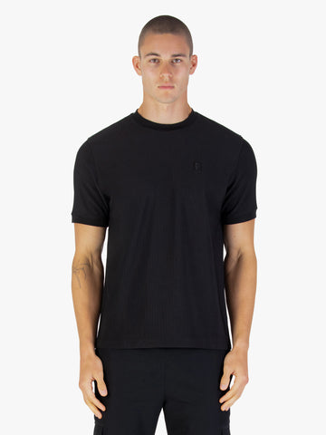 Keswick Ribbed Modal T-shirt - Black