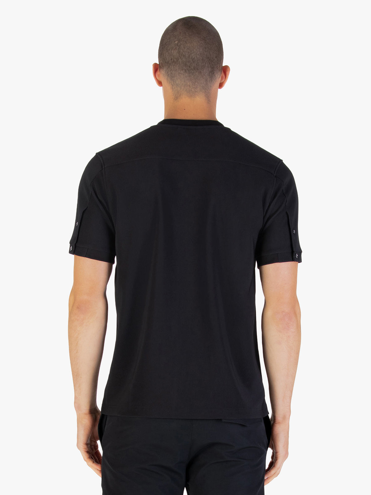Keswick Ribbed Modal T-shirt - Black