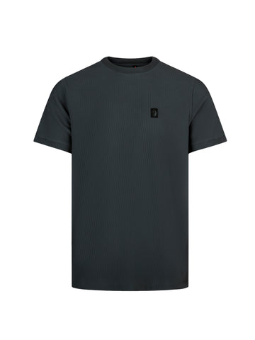 Keswick Ribbed Modal T-Shirt - Charcoal