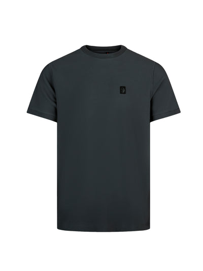 Keswick Ribbed Modal T-Shirt - Charcoal