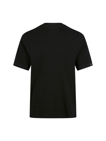 Ellison Cotton Waffle T-Shirt - Black