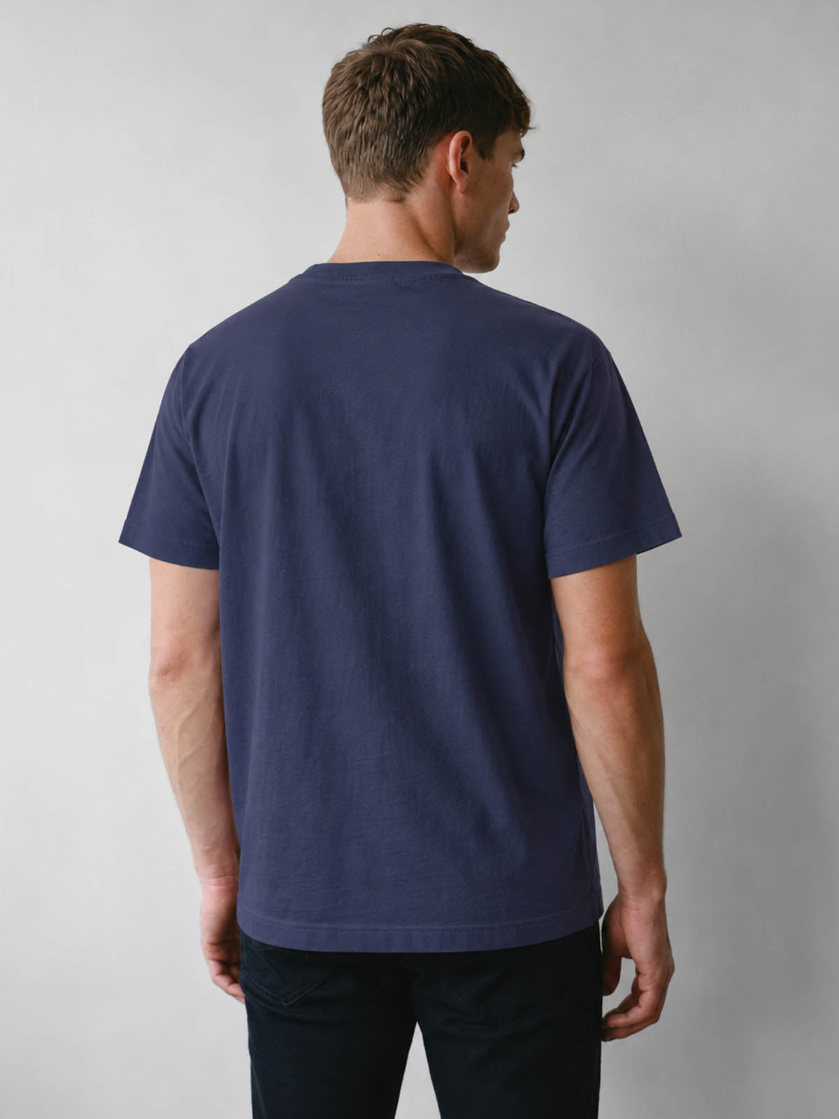 Glen Relaxed Fit T-shirt - Navy
