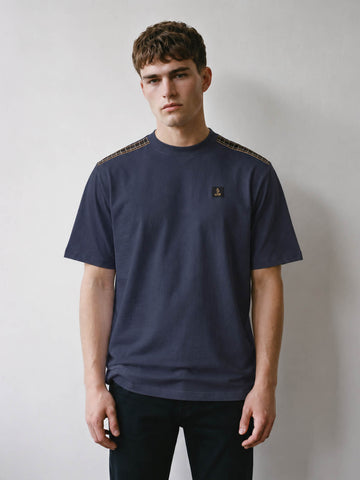 Glen Relaxed Fit T-shirt - Navy