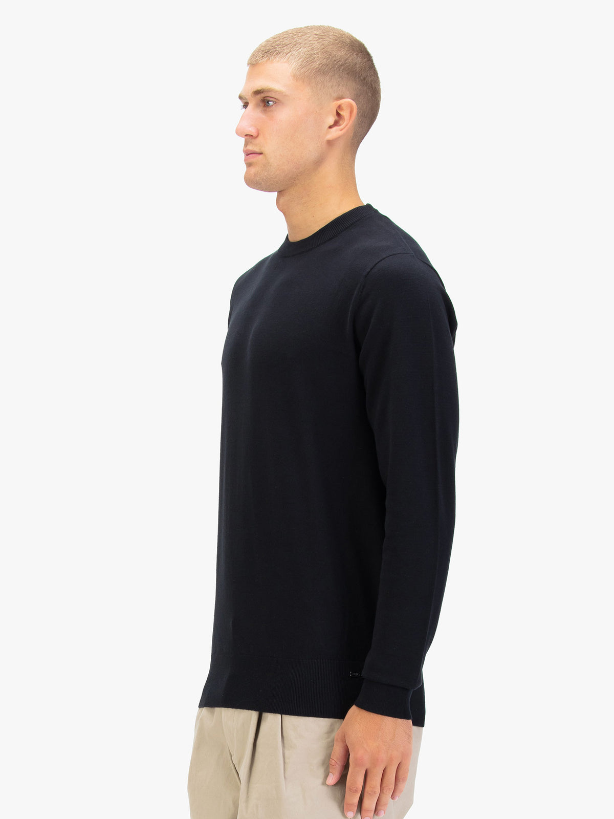 Men's black jumper.