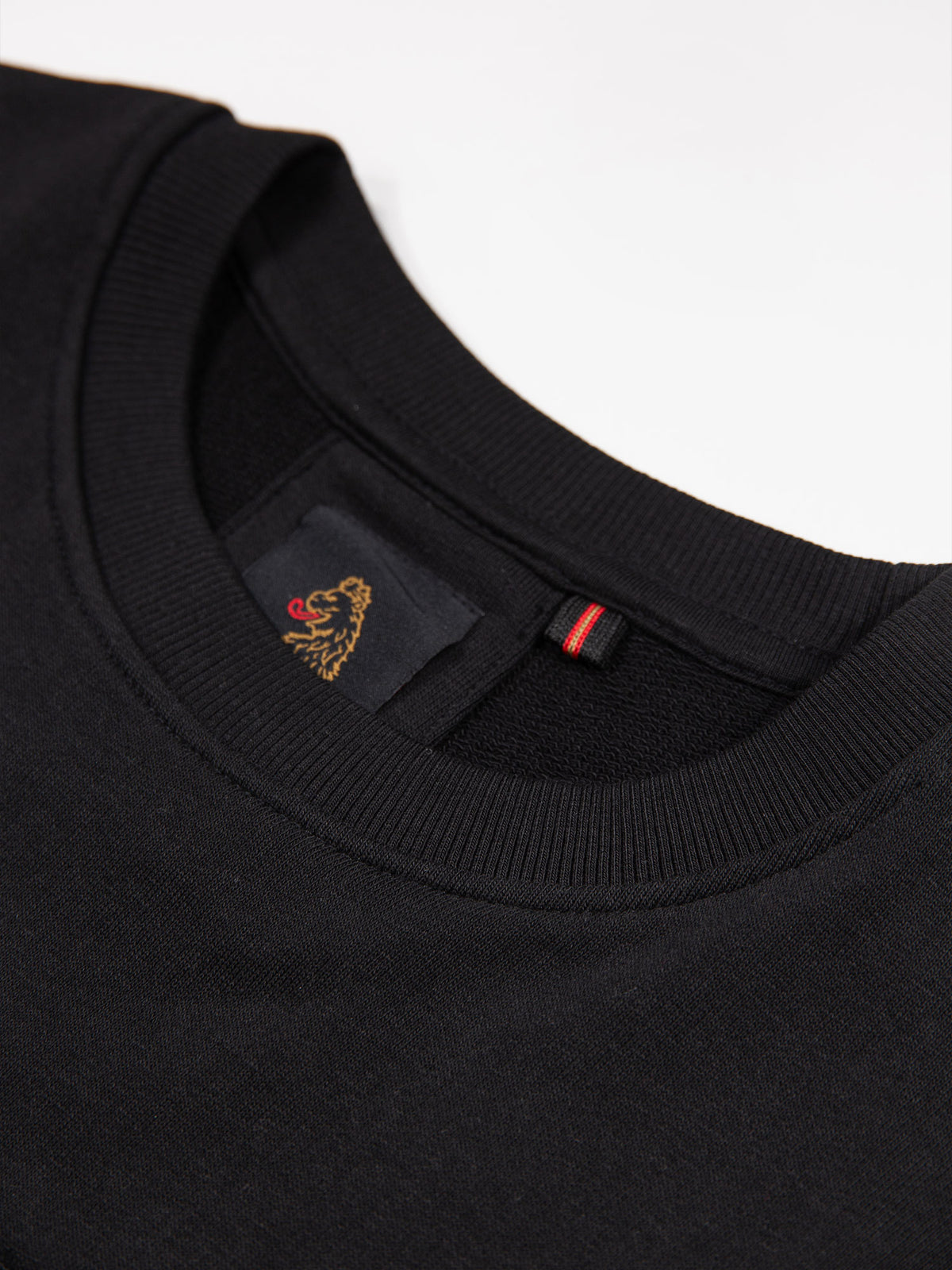 Men's black t-shirt with crew neck and short sleeves - detail view 2.