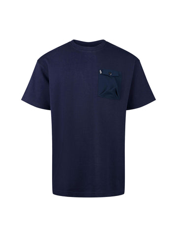 Putney 1000 Cotton Pocket Detail T-Shirt - Navy