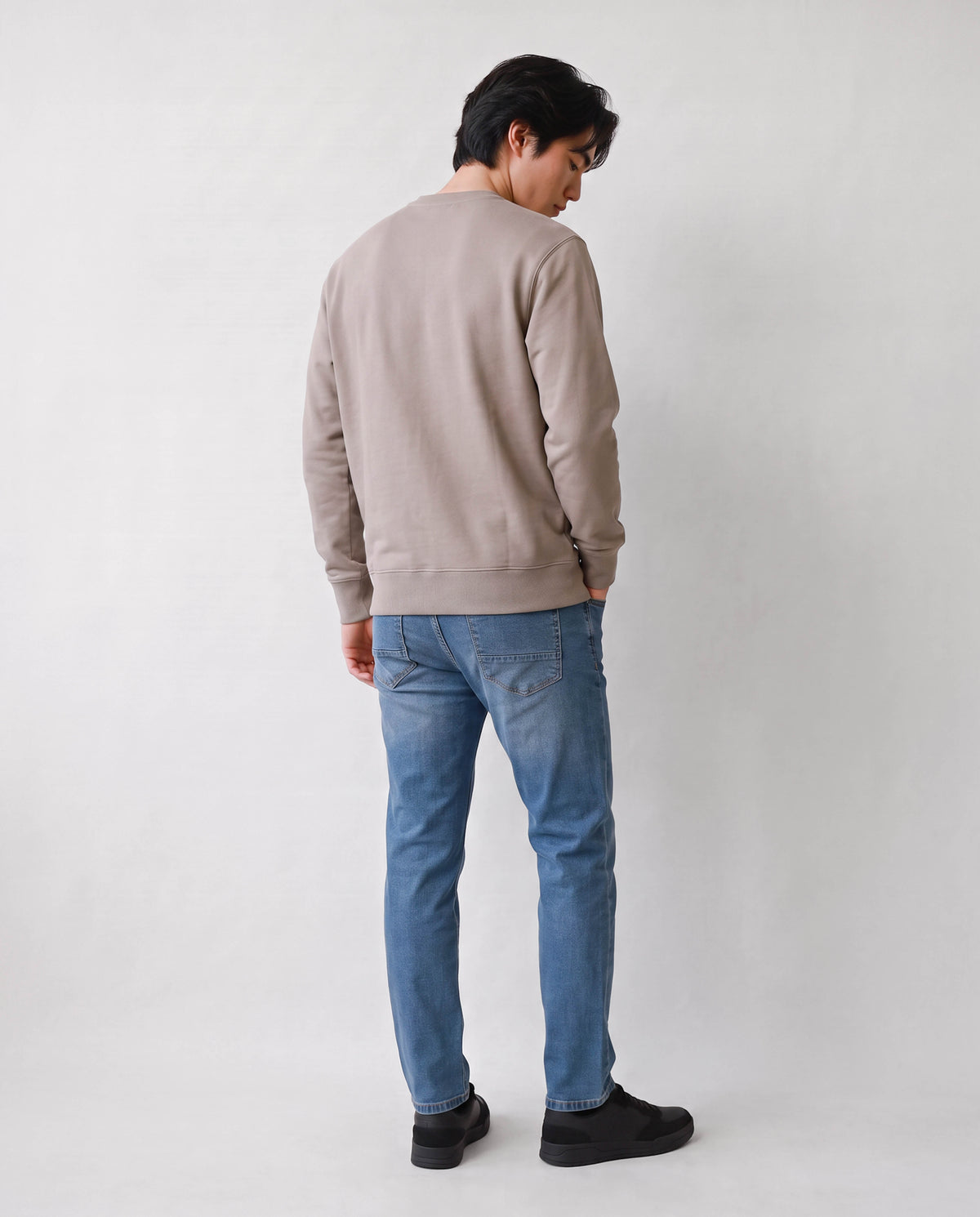 Parker Crew Neck Sweatshirt - Stone