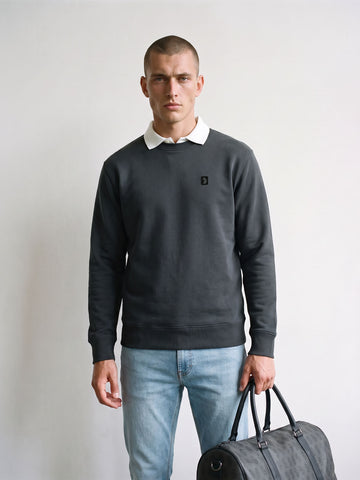 Parker Crew Neck Sweatshirt - Porpoise