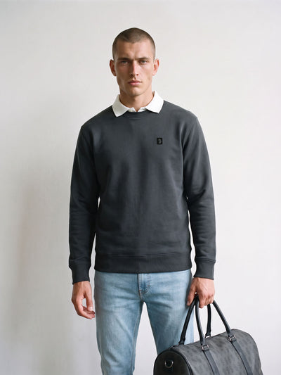 Parker Crew Neck Sweatshirt - Porpoise