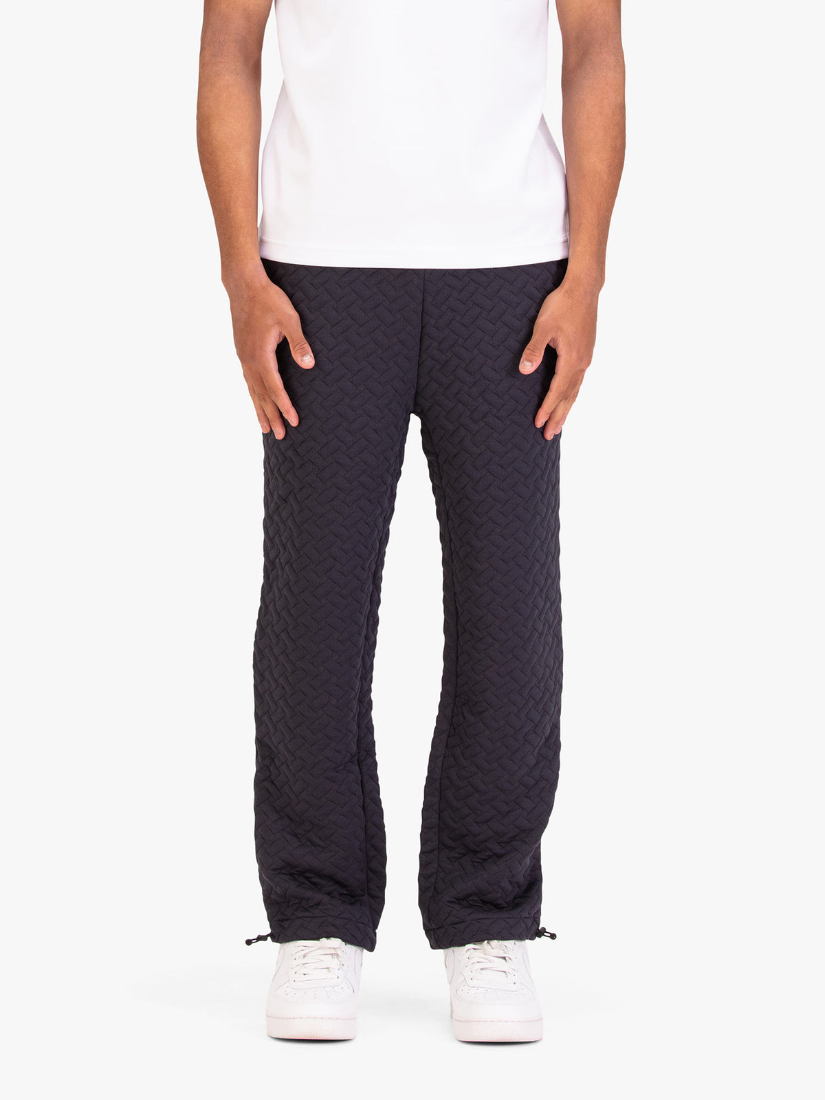 Men's grey joggers.