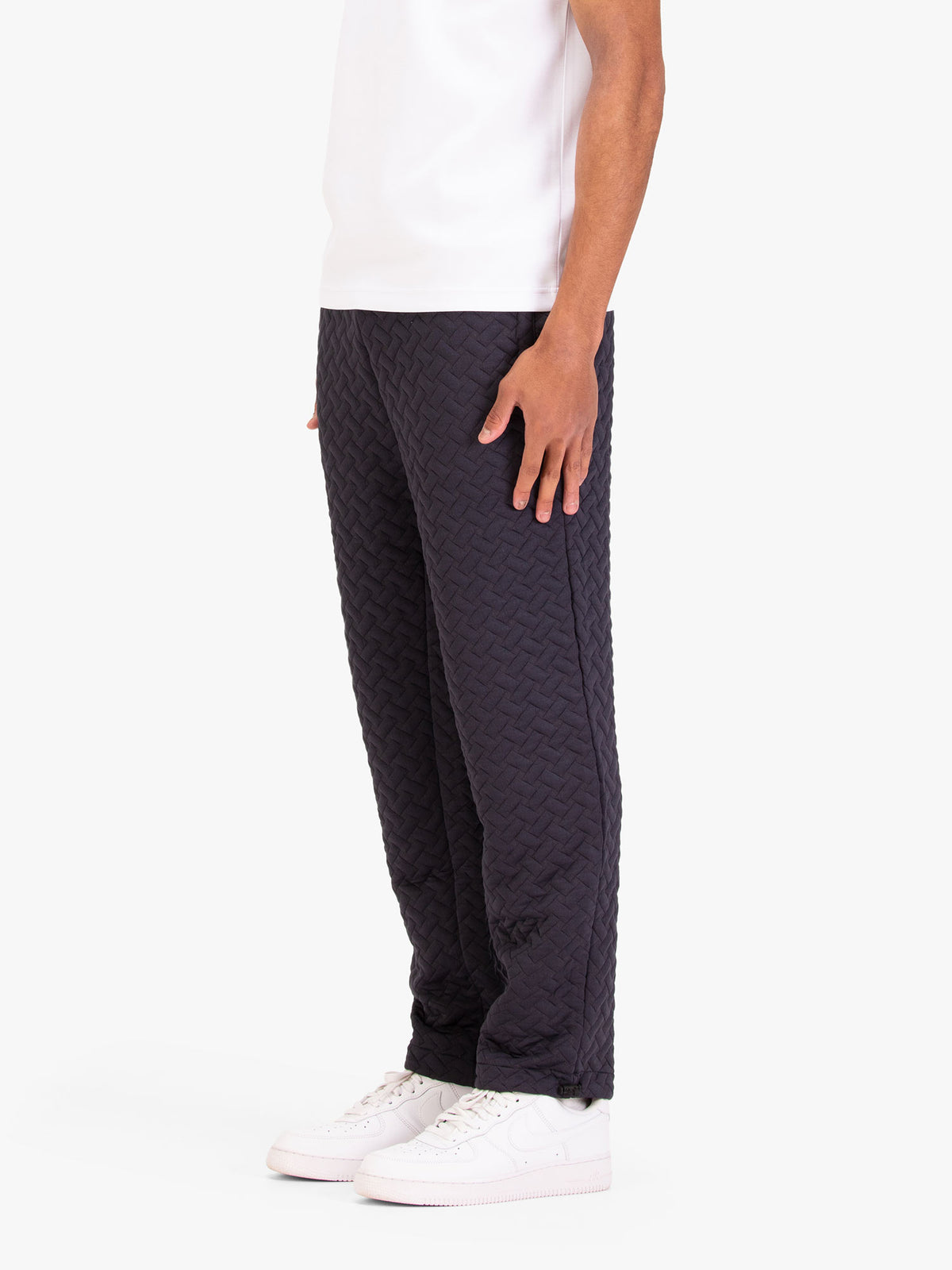 Men's grey joggers.